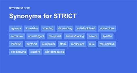 another word for strict.